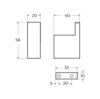 Cezares Slider SLIDER-HK-NOP Крючок, цвет: чёрный