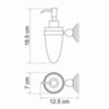 WasserKRAFT Ammer K-7099 Дозатор жидкого мыла, цвет: хром