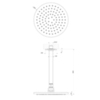 Gessi Inciso 58152#299 Верхний душ с кронштейном, black XL