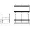 Gessi Binario 61017#299 Профиль линейный 880 мм., без подготовки под модули, цвет Black XL