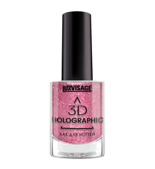 LuxVisage Лак для ногтей 3D HOLOGRAPHIC тон 706 яркий гранат 11мл
