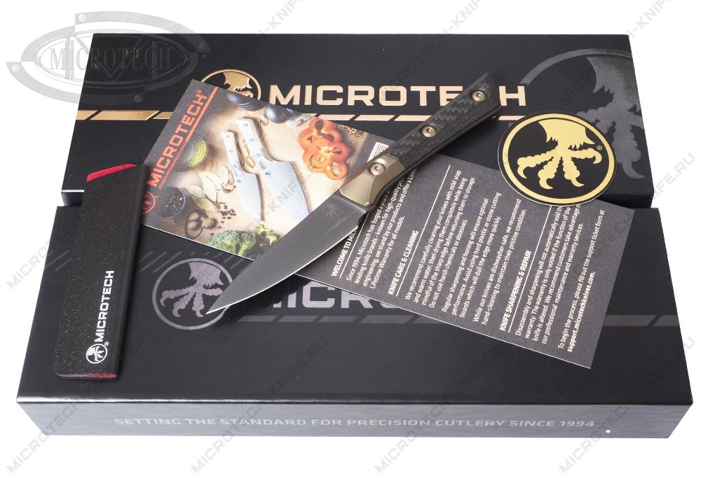 Нож Microtech Kitchen Paring Bolster 3500B-1DLCCFS DLC Carbon