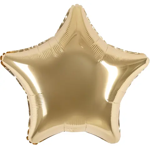 Шар Аг 19''/48 см, Звезда, Шампань, 1 шт.