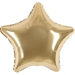 Шар Аг 19''/48 см, Звезда, Шампань, 1 шт.