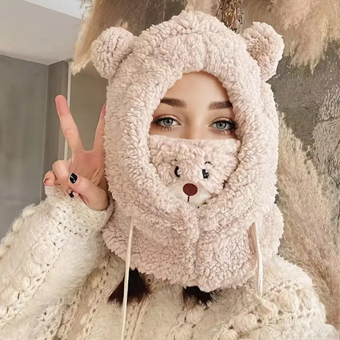 Картинка шарф-капюшон Skully Wear BNM-377 Khaki - 7
