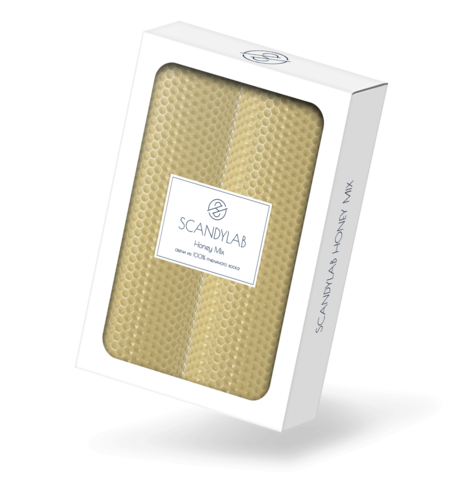 Набор из 2 натуральных свечей SCANDYLAB Honey Mix Milk