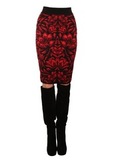 Юбка из вискозы и шерсти ALEXANDER MCQUEEN