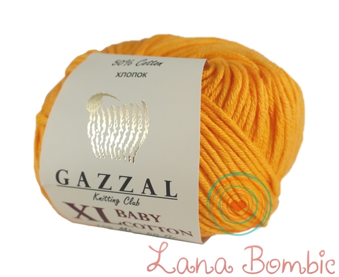 Пряжа Gazzal Baby Cotton XL 3416 папайя