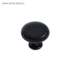 Ручка кнопка TUNDRA РК120BL черная 4647202