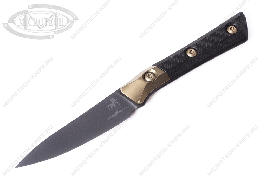 Нож Microtech Kitchen Paring Bolster 3500B-1DLCCFS DLC Carbon