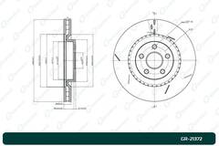 Диск тормозной G-brake  GR-21372