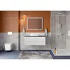 BelBagno KRAFT-1200-2C-SO-BO База под раковину подвесная с фрезерованными ручками по всей длине фасада с двумя выкатн. ящ., Bianco Opaco,1200x455x500