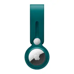 Кожаный брелок-подвеска Apple Leather Loop для AirTag, Forest Green (Зеленый лес)