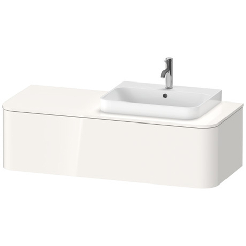 Duravit Happy D.2 Plus HP4942R2222 Тумба подвесная 354x1300x550мм 1 ящик, DX, цвет: белый глянцевый