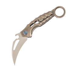 Фото Нож складной Rikeknife Alien 2 Grey, сталь N690CO, рукоять алюминий