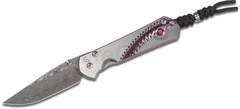 Фото Нож складной Large Sebenza 21 Unique Graphics W/Faux Ruby Cabochon