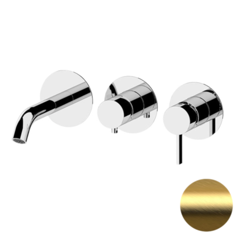 Remer Metrica MC54D2PBG Смеситель для ванны, цвет: золото брашированное