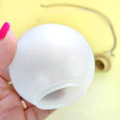 Плафон прозрачный D7см CLEAR/WHITE
