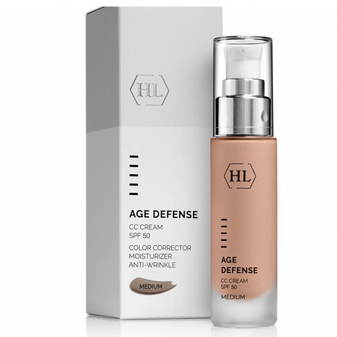 Holy Land Age Defense: Корректирующий крем для лица, натуральный оттенок (CC Cream Medium SPF50)