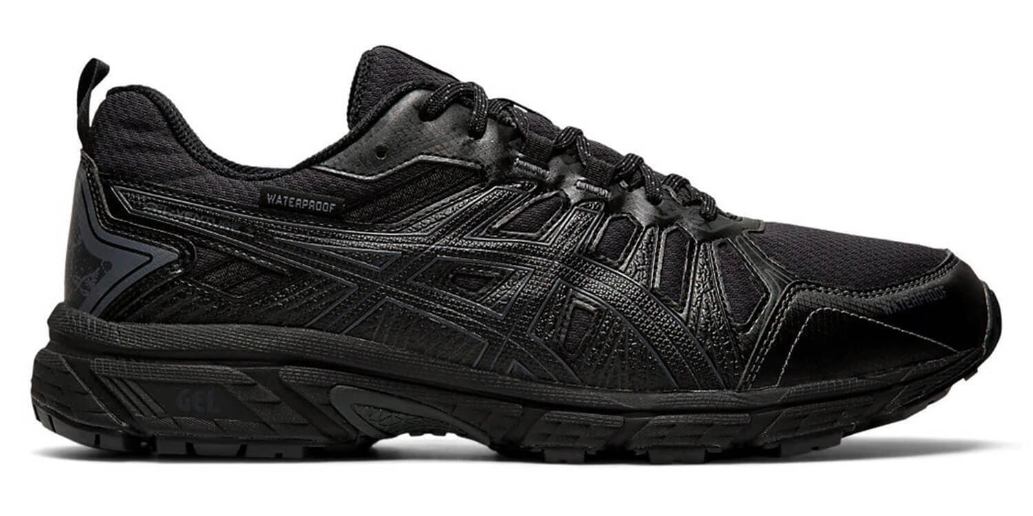 Asics Gel Venture 7 Wp кроссовки-внедорожники для бега мужские черные (Распродажа)