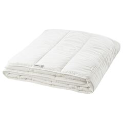 Евро одеяло IKEA STJARNBRACKA (СТЭРНБРЭККА), Стеганое, Всесезонное, Белый, 220x240 см