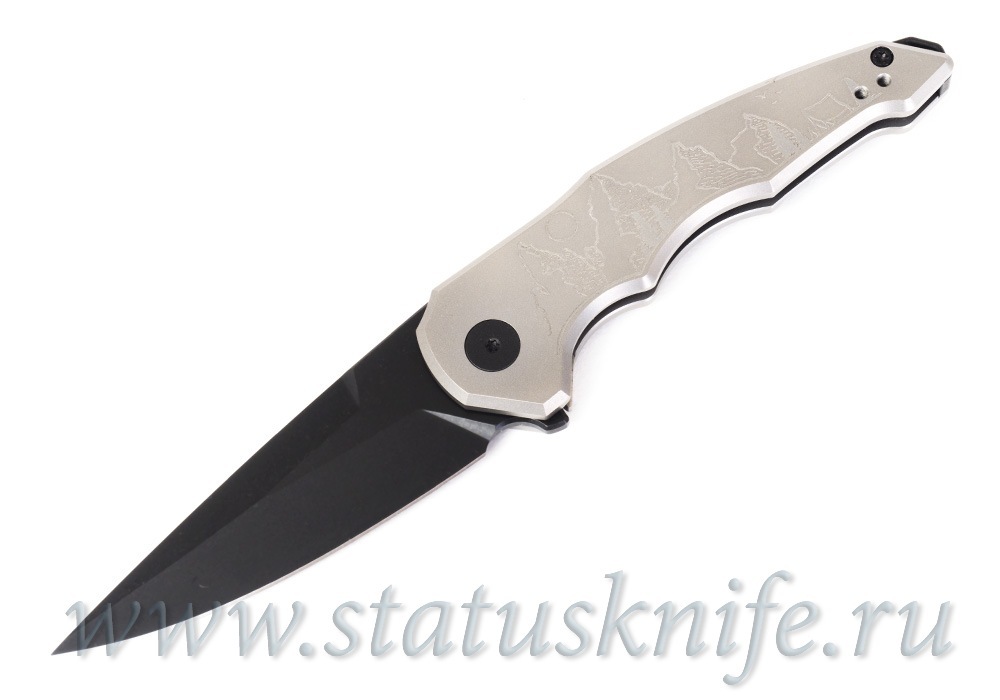 Нож Hoback OneSam Ti CPM-20CV DLC Black Camping Graphic