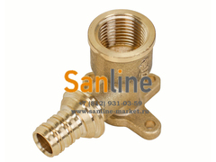 Настенный Угольник - Водорозетка 20x1/2" ВР Латунь Sanline Арт.36103 (76103)