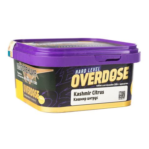 М. Табак для кальяна Overdose Кашмир цитрус, 200 гр.