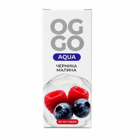 Жидкость OGGO AQUA 2% HARD Salt 30 ml - ЧЕРНИКА МАЛИНА