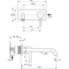 Ideal Standard A7381AA Встраиваемый смеситель для раковины, Цветное покрытие - технология PVD