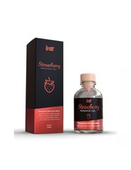 intt Массажное масло (гель) с согревающим эффектом с ароматом клубники "STRAWBERRY MASSAGE GEL", 30мл