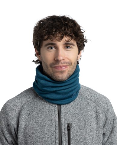 Картинка шарф-труба Buff Wool heavyweight Solid Ocean - 3
