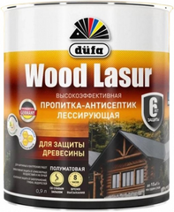 Пропитка лессирующая для защиты древесины Dufa Wood Lazur бесцветная