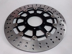 Диск тормозной передний на KAWASAKI ZX 6R NINJA / ABS 636, Z 800 / ABS, VERSYS 1000, Z 1000 / ABS, ZX 10R / abs 1000, ZX 14R / ABS 1000, GTR 1400, ZZR-ABS 1400 черный
