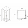 Abber Schwarzer Diamant AG02080B5 Душевой уголок, 80x80x190, цвет: чёрный