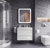 Art&Max Latina AM-LAT-750-800-DS-F Зеркало с подсветкой, цвет: белый