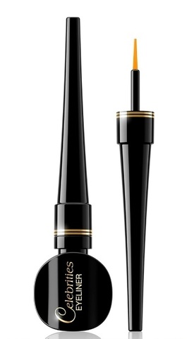 EVELINE Подводка для глаз Celebrities Eyeliner VINYL BLACK водостойкая