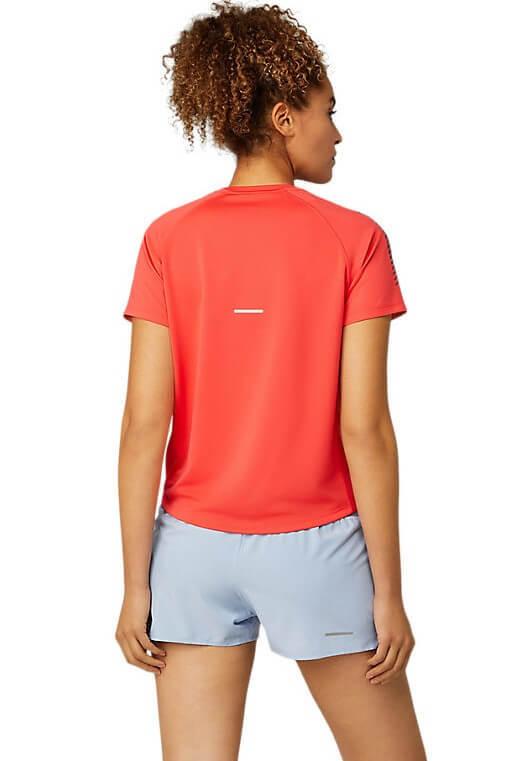 Asics Icon Ss Top футболка для бега женская красная - 2