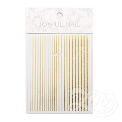 Zoo Nail Наклейки полосочки золото 1388