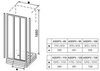Ravak Supernova ASDP3-90 00V7010211 Дверь для душевого уголка сдвижная 90х188 см