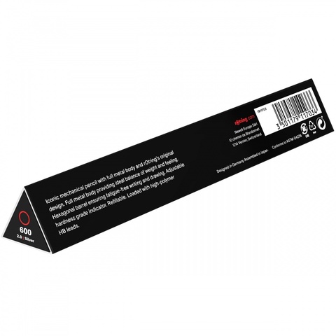 Карандаш механический Rotring 600 Matte Silver, 2,0 mm (1911703)