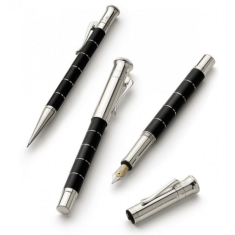 Ручка перьевая Graf von Faber-Castell Classic Anello Ebony, M (145500)