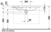 Duravit DuraStyle 2320100060 Раковина мебельная