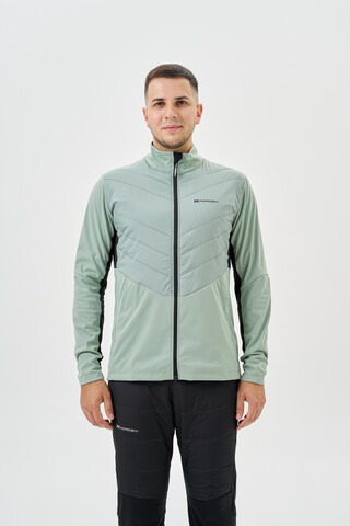 Мужская куртка для лыж и бега зимой Nordski Hybrid Pro 2.0 ice mint