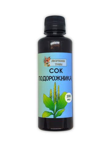 Сок подорожника с экстрактом рябины, 200 мл