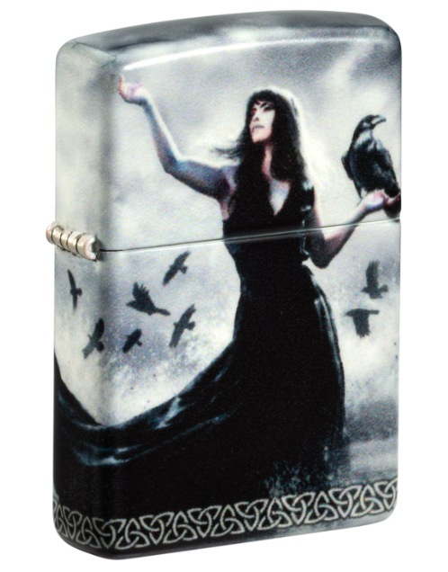 Зажигалка ZIPPO Mazzi® с покрытием 540 Matte, латунь/сталь, белая, 38x13x57 мм
