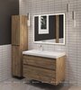 Aquanet 365908 Тумба с раковиной Nova Lite 2.0 100 L 2 ящ. цв. дуб рустикальный (365908)