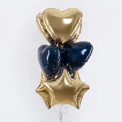 Шар Аг 19''/48 см, Звезда, Шампань, 1 шт.