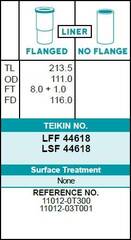 Гильза блока цилиндров TEIKIN LSF44618 (4шт/упак) не хонингованная