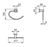 Ideal Standard Iom Square E2202AA Держатель полотенца-кольцо